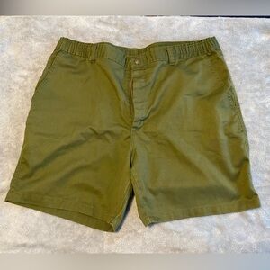 Olive Green Casual Shorts
